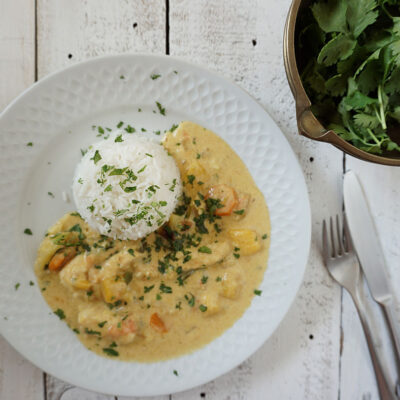 Hähnchen-Curry mit Mango