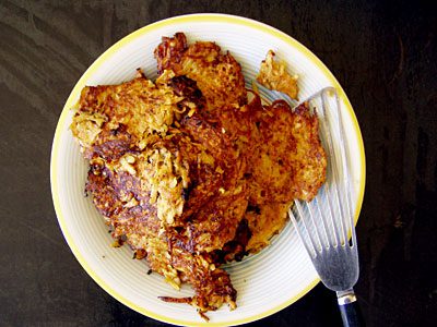 Sellerie-Süßkartoffel-Puffer